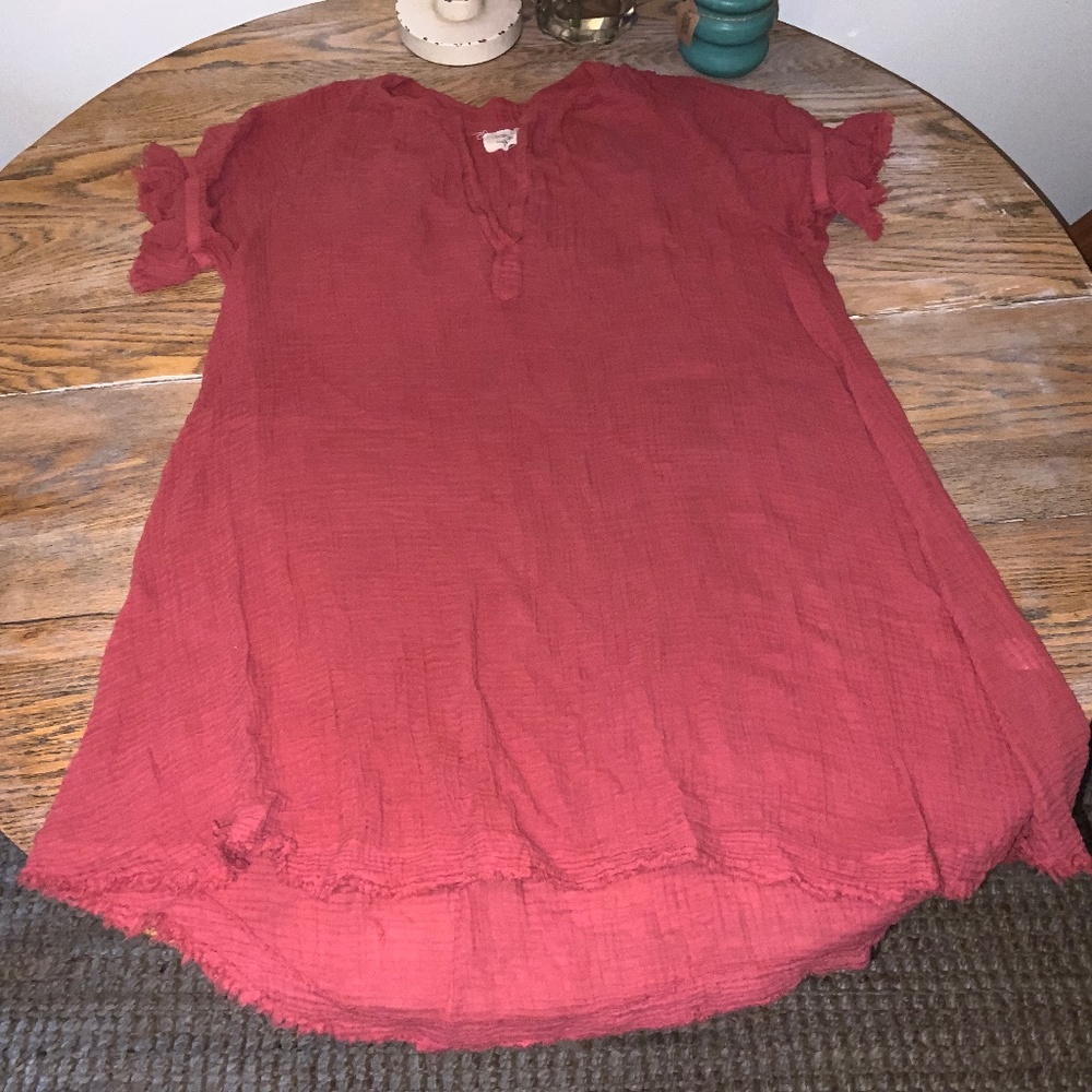 9 SEEDS cotton Biarritz gauze top-mini dress/M/L  nice condition